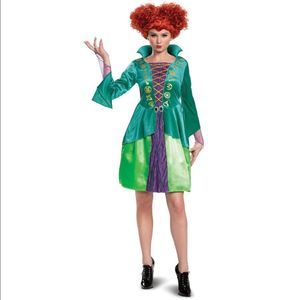 Adult/Tween Disney Hocus Pocus Winifred Sanderson Halloween Costume L (12-14)